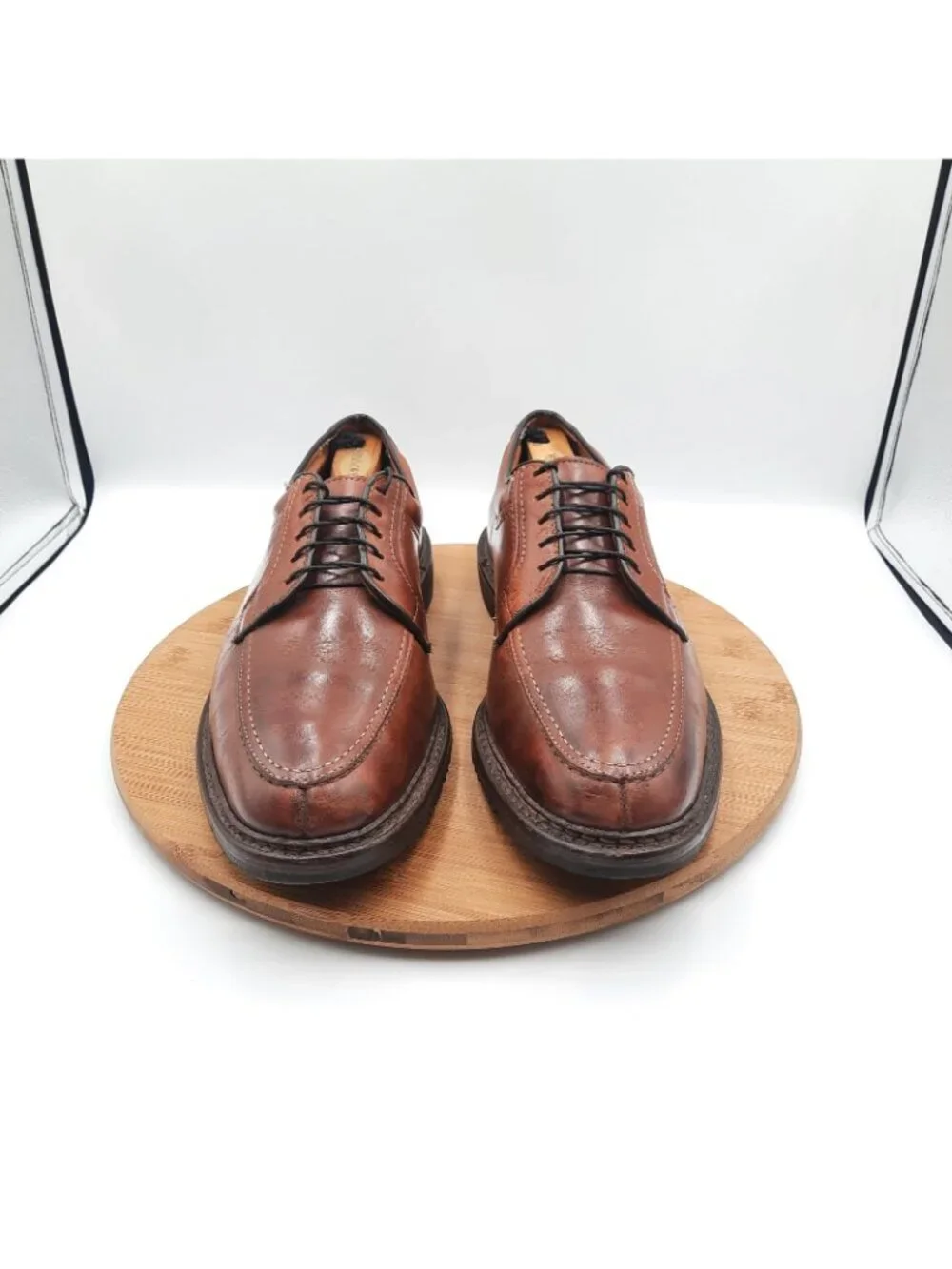 Allen Edmonds Wilbert Mens 10 Shoes Brown Leather Oxford Dress Sneakers USA